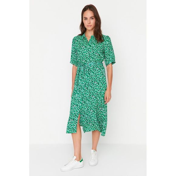 NWT Trendyol Women Regular fit Woven Dress - Picture 1 of 13